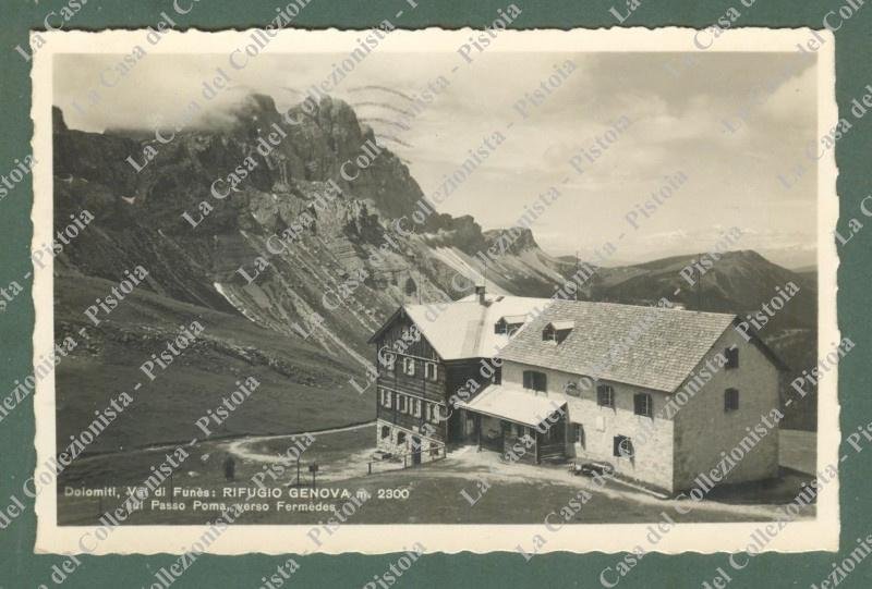 Trentino. RIFUGIO GENOVA, Dolomiti, Val di Funes, Bolzano. Cartolina d&#39;epoca …