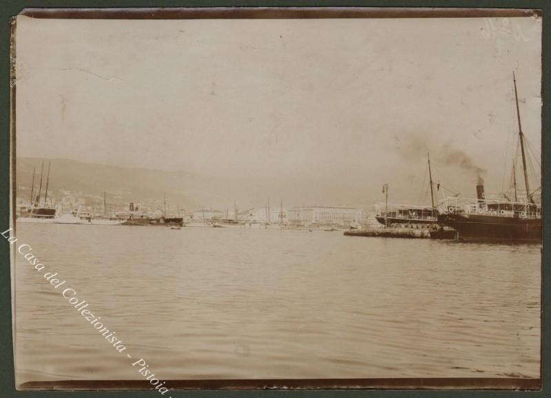 Trieste. Foto d&#39;epoca. Rada. Fine 1800.