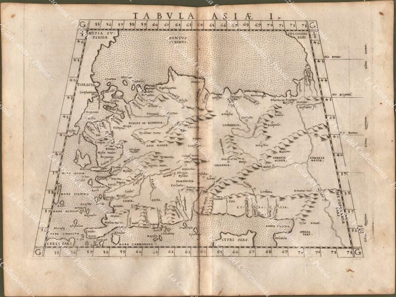 TURCHIA TURKEY ‚ÄúGEOGRAPHIA CL. TOLEMAEI ALEXANDRINI&quot;. Valgrisi,1562