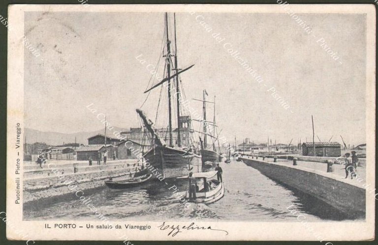 Carte Postale Ancienne – Viareggio Albergo Excelsior, Voyagée En 1935