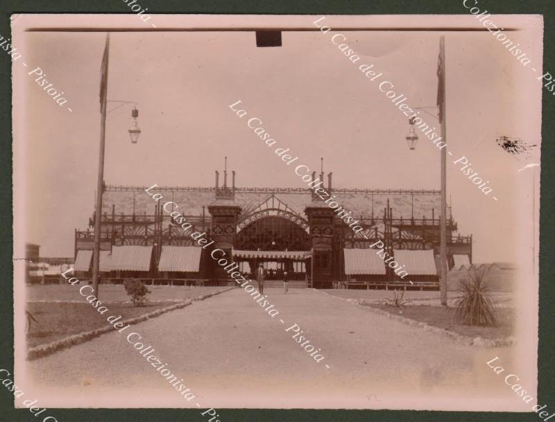 VIAREGGIO. Stabilimento Nettuno. Foto originale, inizio 1900.