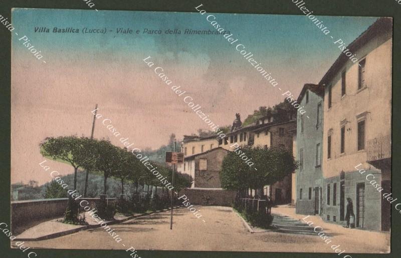 VILLA BASILICA, Lucca. Viale della Rimembranza. Cartolina viaggiatanel 1932.