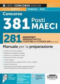Concorso 381 Posti MAECI 281 Assistenti Aministrativi Contabili e Consolari …