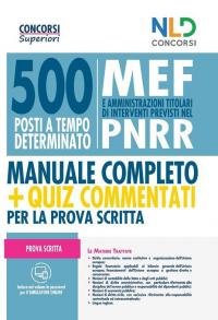 Concorso 500 MEF (Ministero dell’Economia e delle Finanze): 500 posti …