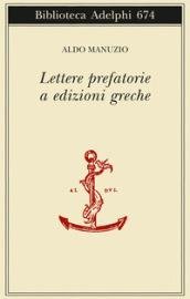 Lettere prefatorie a edizioni greche