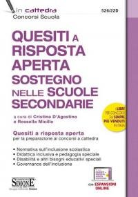 Quesiti a risposta aperta. Sostegno nelle scuole secondarie. Quesiti a …