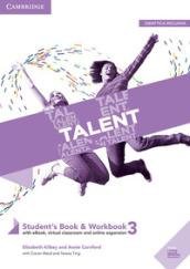 Talent Level 3 Student's Book/Workbook Combo with eBook [Lingua inglese]: …