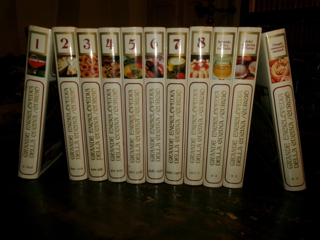 11 volumi Grande Enciclopedia Della Cucina Curcio 1972