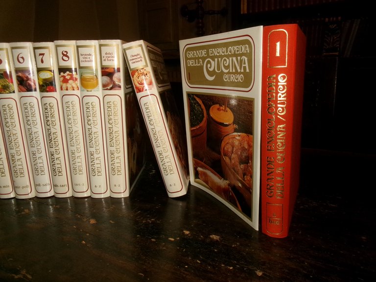 11 volumi Grande Enciclopedia Della Cucina Curcio 1972