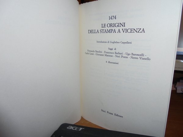 1474 Le origini della Stampa a Vicenza