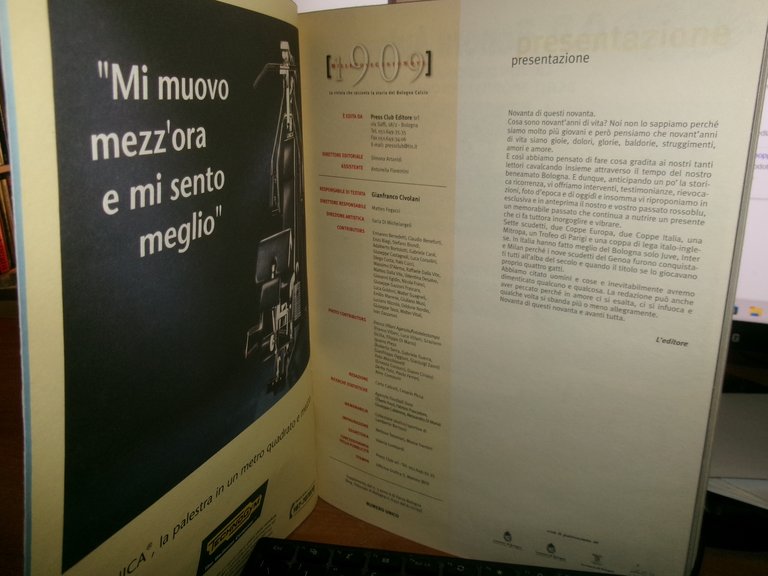 1909–Novant'anni di emozioni-Storia del Bologna calcio Gianfranco Civolani 1999