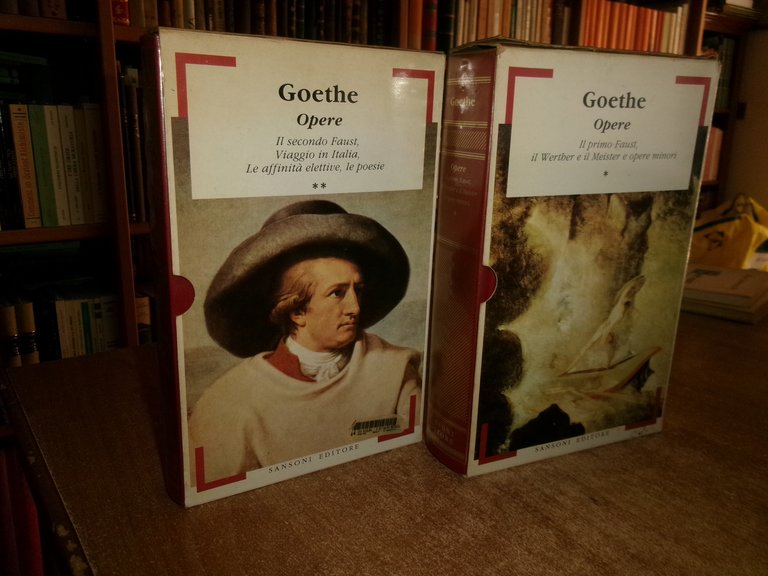 2 volumi - GOETHE Opere con introduzione e a cura …
