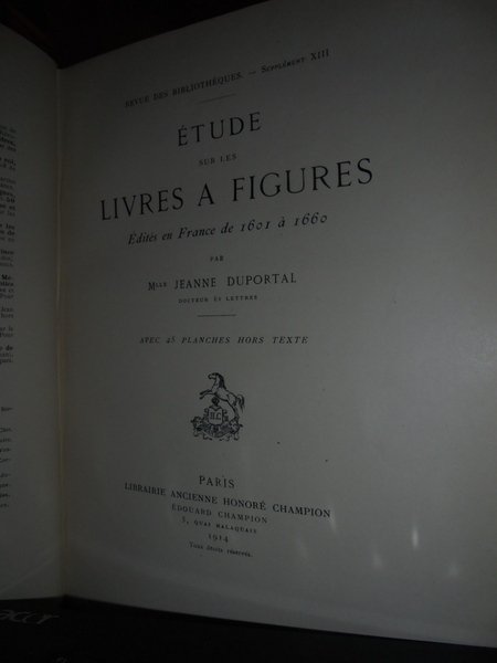 2 volumi. ETUDE SUR LES LIVRES À FIGURES ÉDITÉS EN …