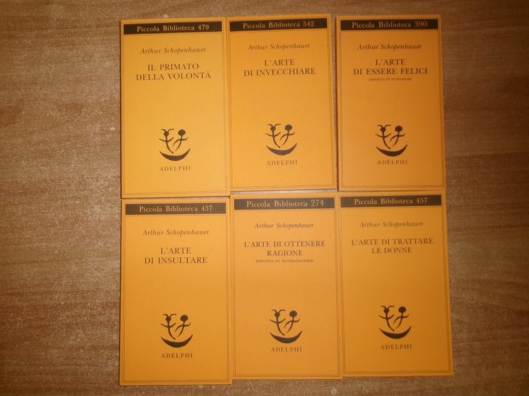 6 volumi di ARTHUR SCHOPENHAUER. L' Arte di trattare le …