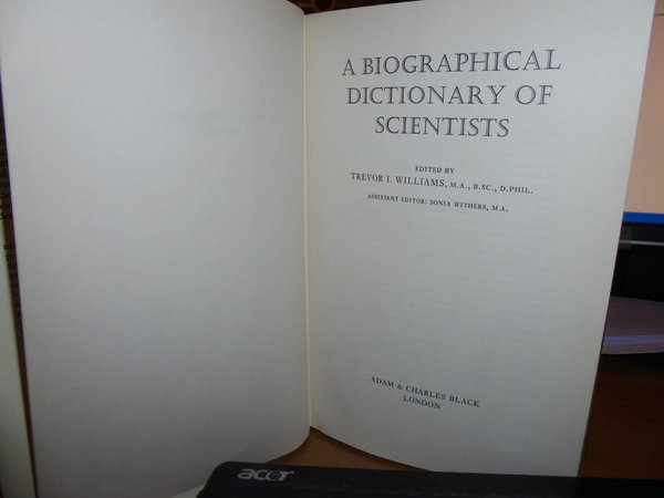 A Bibliographical Dictionary of Scientist