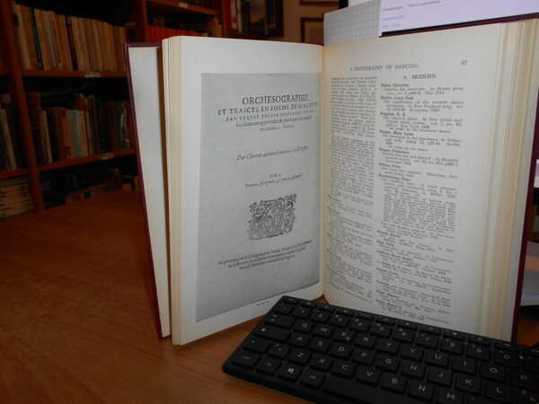 A Bibliography of Dancing. A list of books and articles …