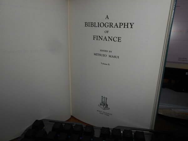 A Bibliography of Finance