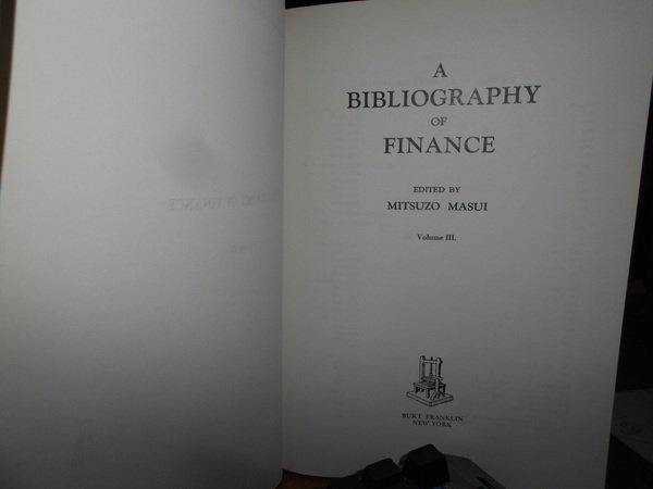 A Bibliography of Finance