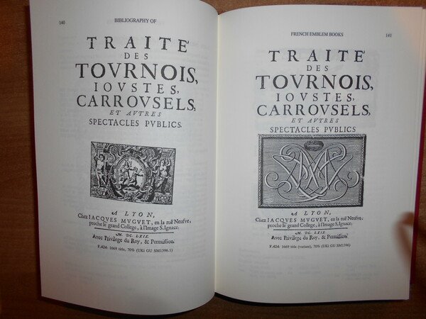 A Bibliography of FRENCH EMBLEM BOOKS