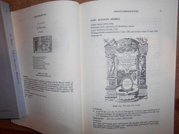 A Bibliography of FRENCH EMBLEM BOOKS
