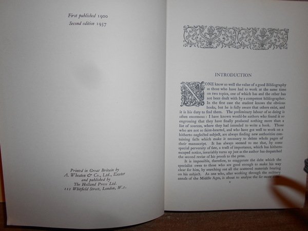 A Bibliography of MILITARY BOOKS up to 1642