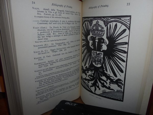 A BIBLIOGRAPHY of PRINTING with Notes & Illustrations