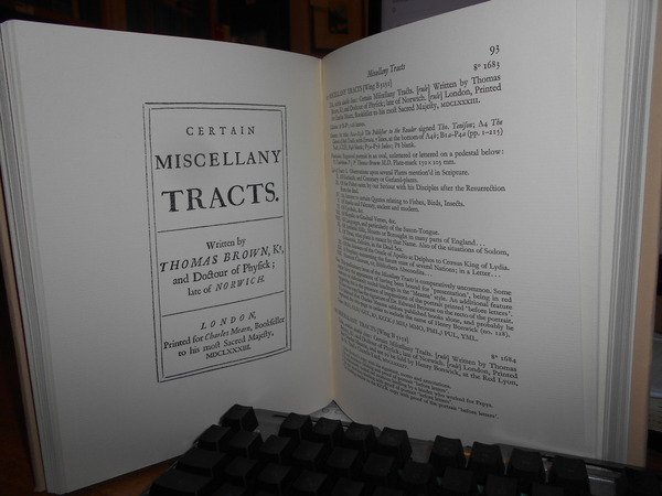 A Bibliography of Sir THOMAS BROWNE