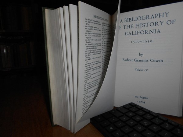 A Bibliography of the History of California 1510-1930