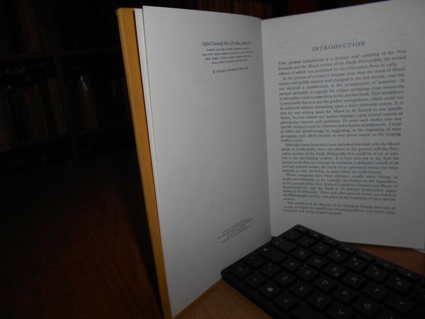 A Bibliography on The NEW ZEALAND MAORI and the Moriori …