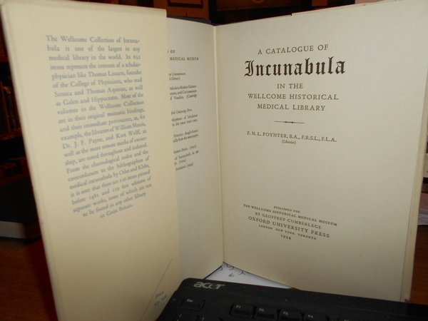 A Catalgue of Incunabola in the Wellcome Historical Medical Library