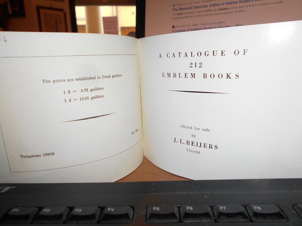 A catalogue of 212 emblem books. Iconography 50 emblem books …