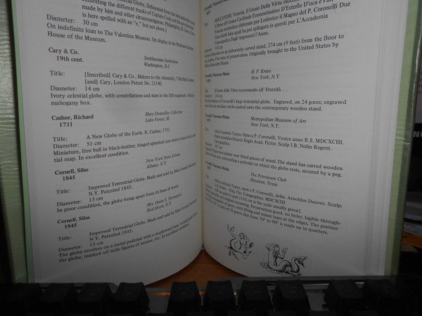 A CATALOGUE OF EARLY GLOBES