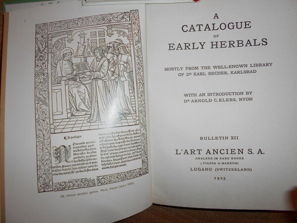 A CATALOGUE of EARLY HERBALS
