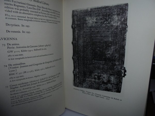 A Catalogue of Incunabola and Manuscripts in the Army Medical …