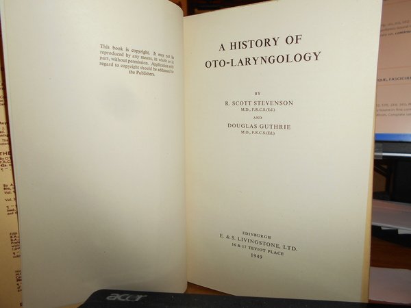 A History of Oto-Laryngology