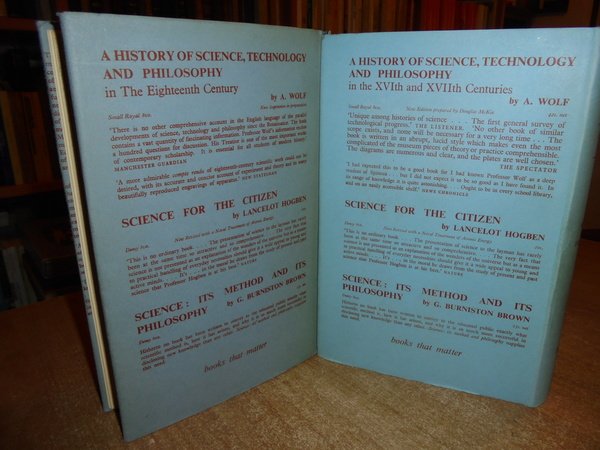 A HISTORY OF SCIENCE TECHNOLOGY AND PHILOSOPHY
