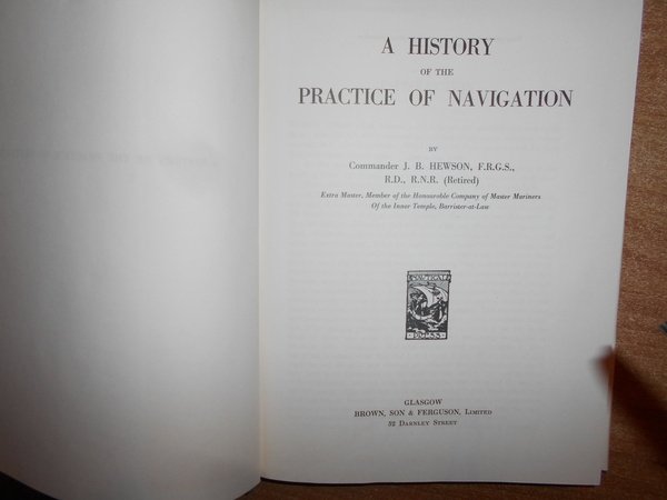 A HISTORY of the PRACTICE of NAVIGATION