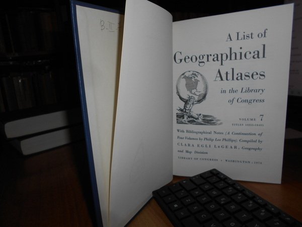 A List of Geographical Atlases in the Library of Congress