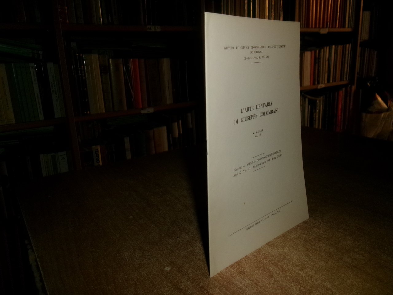 A. Marchi.L' Arte Dentaria di Giuseppe Colombani | Immagine principale