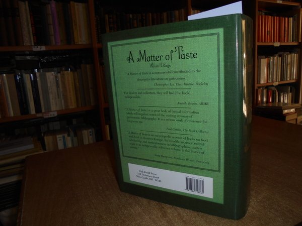 A Matter of Taste. A Bibliographical Catalogue of International Books …