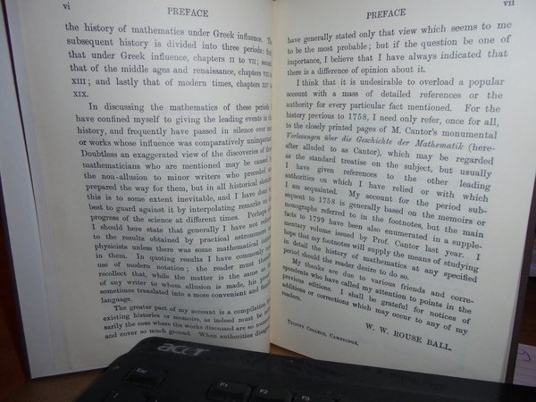 A SHORT ACCOUNT of the HISTORY of MATHEMATICS