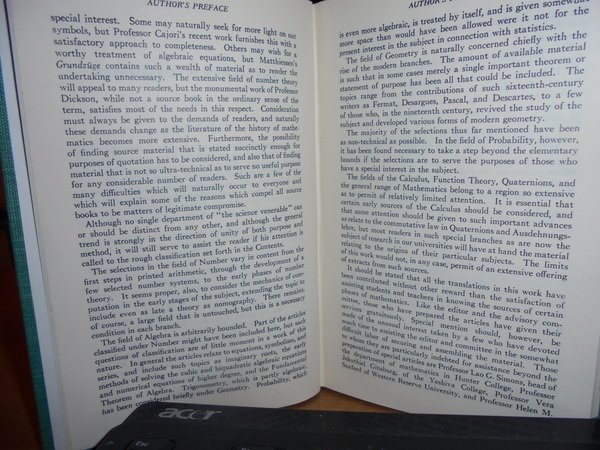 A SOURCE BOOK in MATHEMATICS