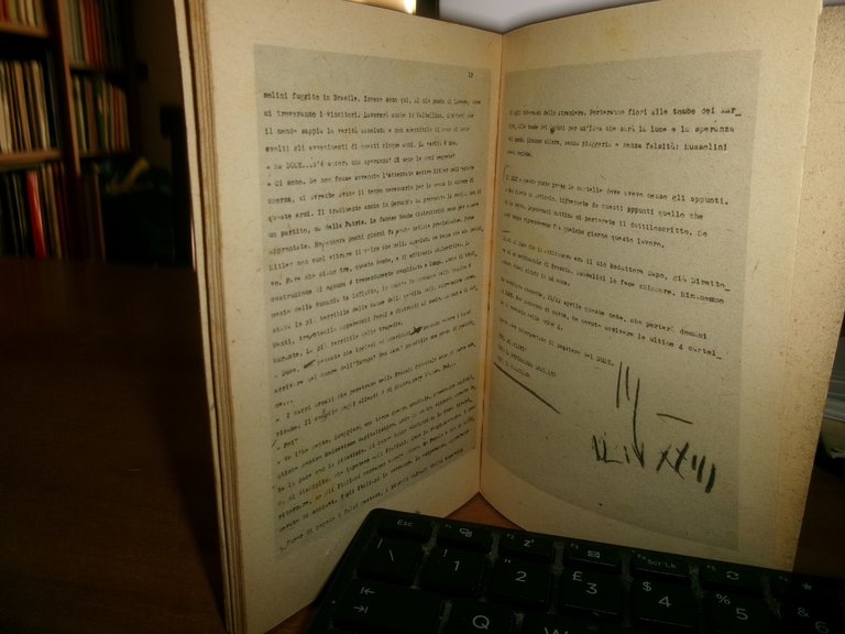 A. V. - TESTAMENTO POLITICO DI MUSSOLINI DETTATO CORRETTO SIGLATO …