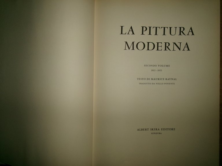 AA.VV. 3 volumi LA PITTURA MODERNA - LA PITTURA ITALIANA …