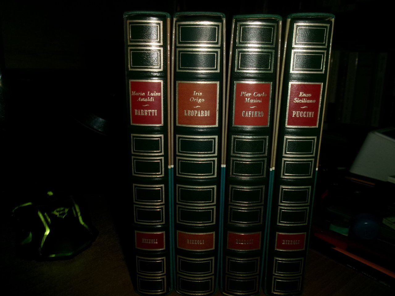 AA. VV. 4 volumi di INDRO MONTANELLI. Puccini-Cafiero-Leopardi-Baretti 1974...