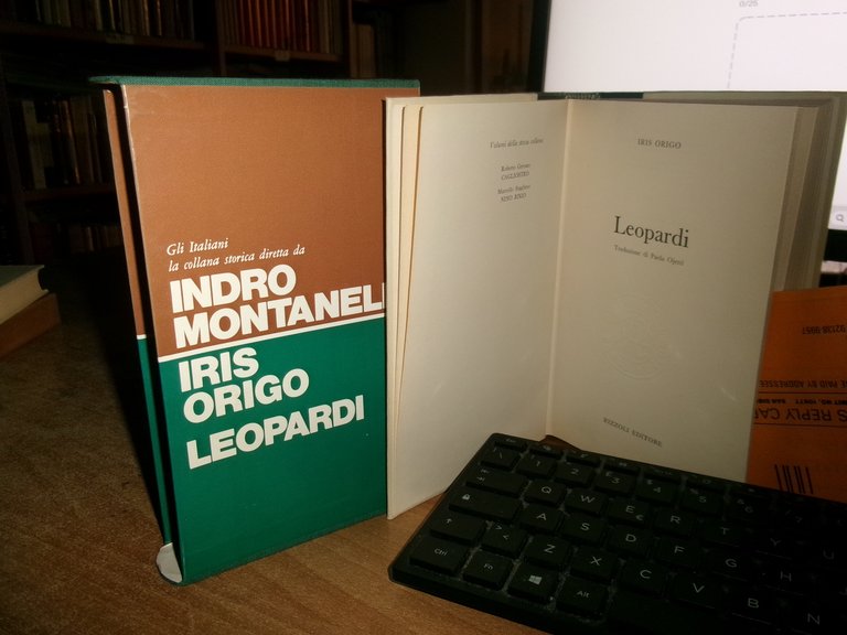 AA. VV. 4 volumi di INDRO MONTANELLI. Puccini-Cafiero-Leopardi-Baretti 1974...