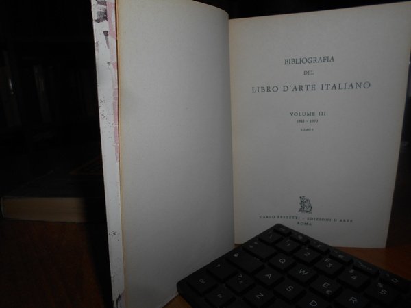 AA. VV., AA. VV. Bibliografia del libro d'arte italiano. Bestetti