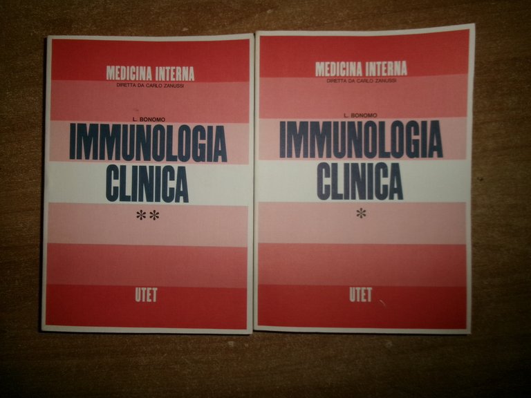 AA. VV. IMMUNOLOGIA CLINICA. 2 volumi di L. BONOMO 1992