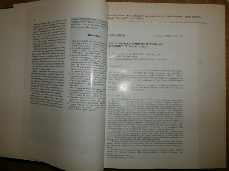 AA. VV. Istituto di Cardiologia Pubblicazioni Scientifiche 1990-1992