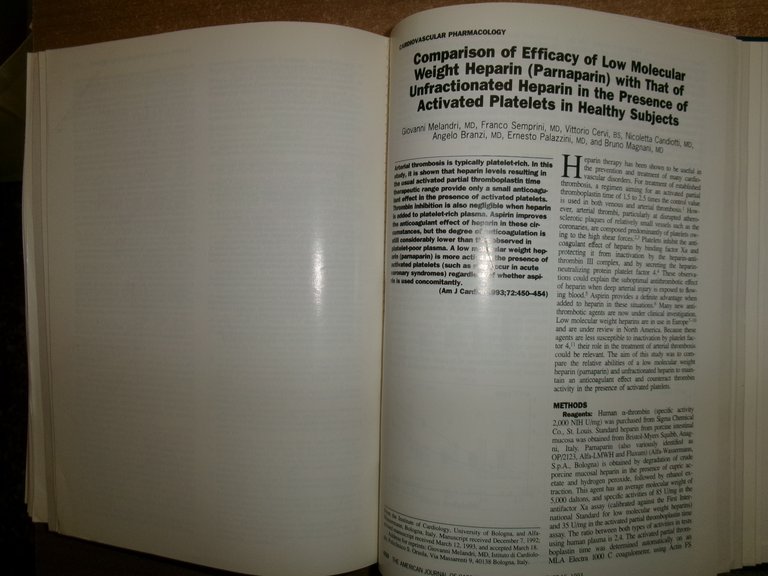 AA. VV. Istituto di Cardiologia Pubblicazioni Scientifiche 1990-1992